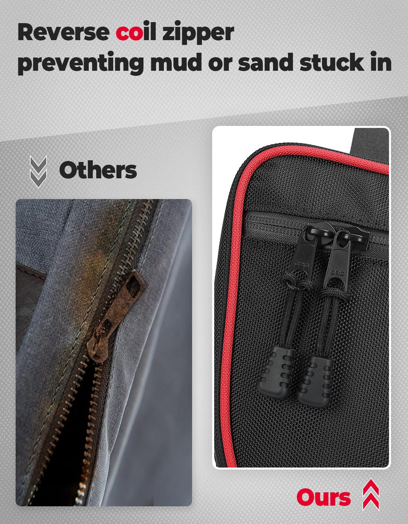 Load image into Gallery viewer, Door Bags with Removable Knee Pads for Can-Am Maverick X3 - Red