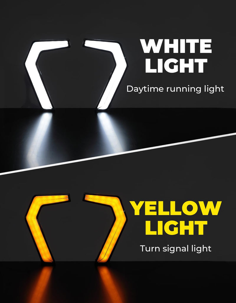 Load image into Gallery viewer, 2x Front Fang Accent Light Turn Signal For Polaris General 1000 2016-2024