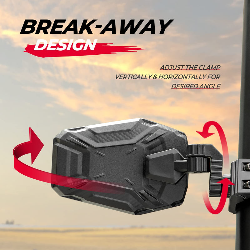 Load image into Gallery viewer, UTV Side Mirrors for Polaris Ranger/ Can-Am Defender/ Maverick Trail