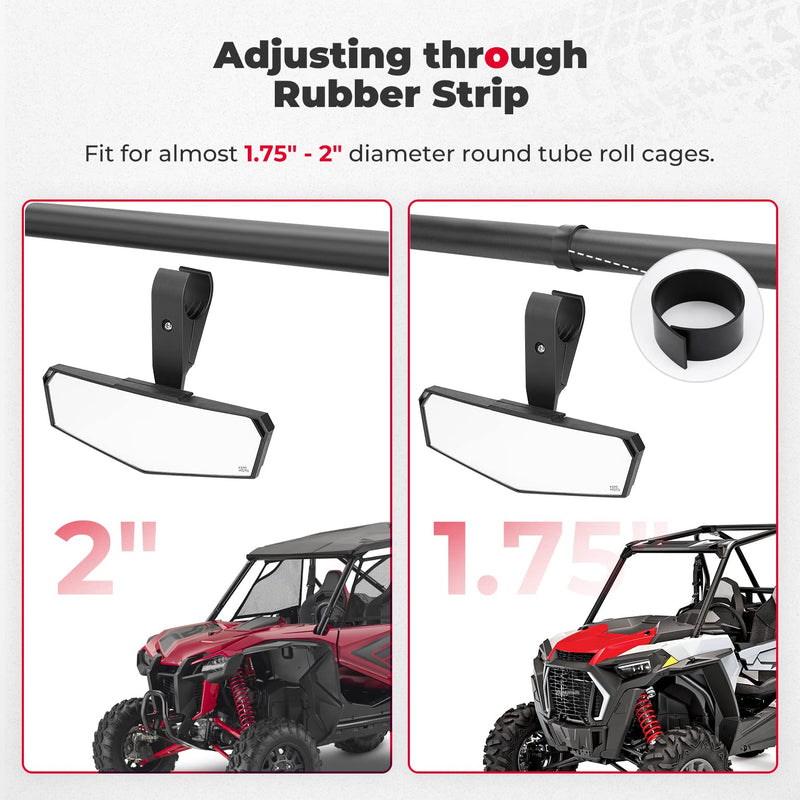 Load image into Gallery viewer, Upgraded Convex UTV Mirror for 1.75"-2" Crossbar
