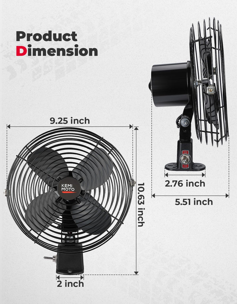 Load image into Gallery viewer, UTV 12V 8'' Cooling Fan for Car,Truck,RV