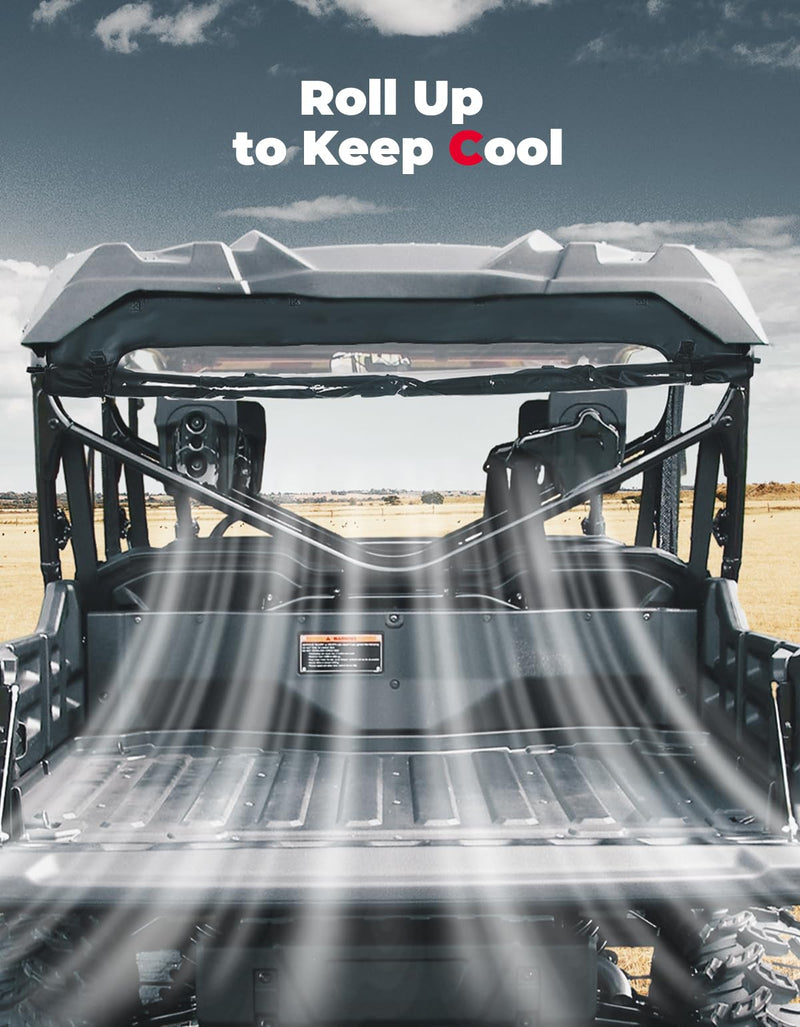 Load image into Gallery viewer, UTV Roll Up/ Down Soft Rear Window for Honda Pioneer 1000-6