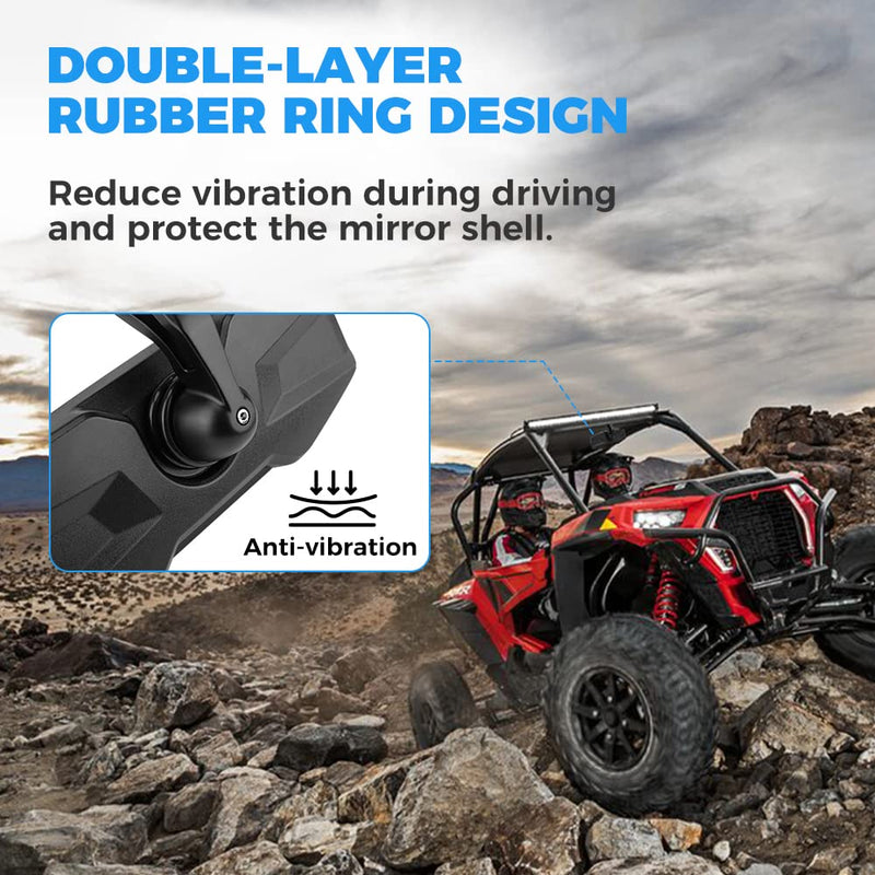 Load image into Gallery viewer, Rear View Center Mirror for 1.75” Roll Bar for Polaris RZR