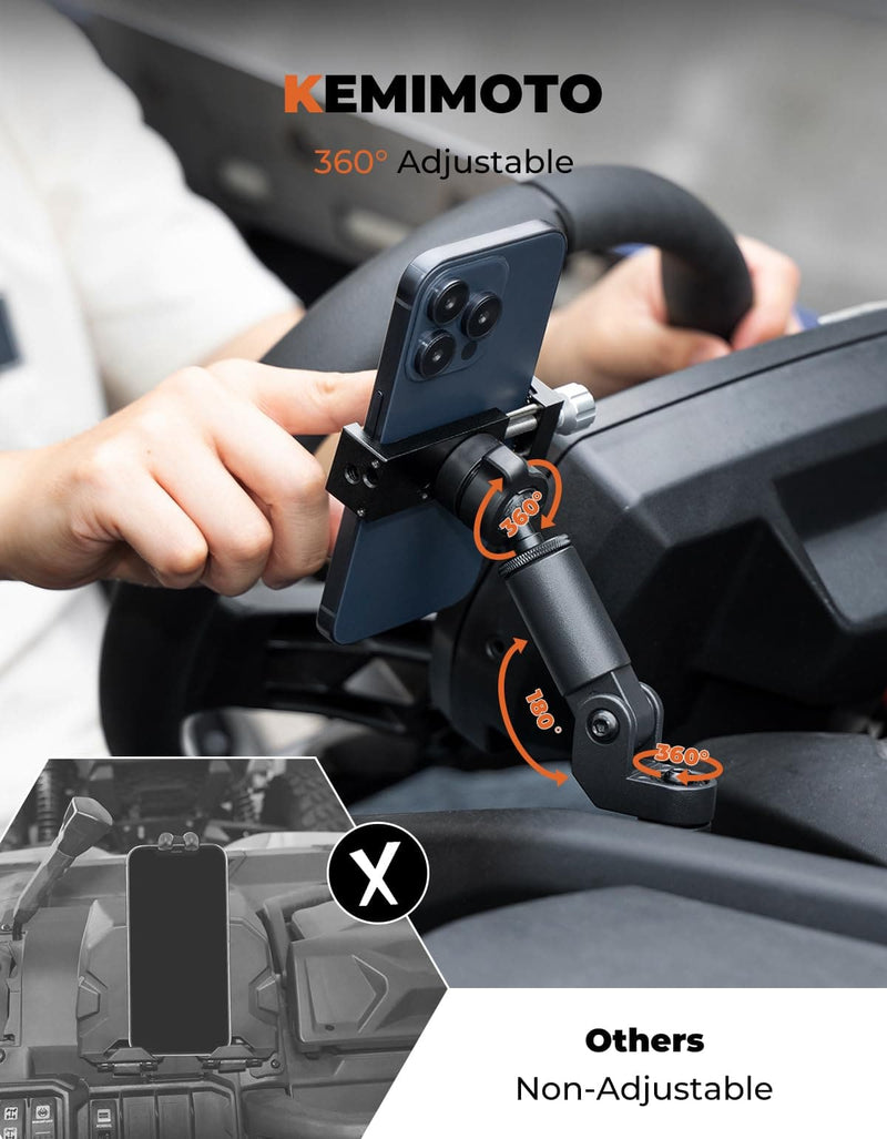 Load image into Gallery viewer, 360° Adjustable CNC Phone Mount for Can-Am Maverick X3/MAX