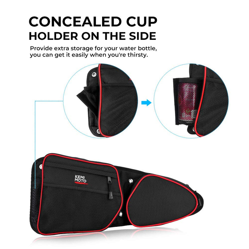 Load image into Gallery viewer, Front Side Door Bags with Knee Pad for Polaris RZR XP 1000
