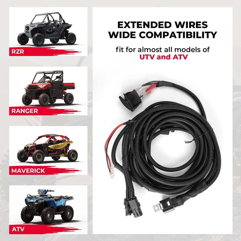 Load image into Gallery viewer, ATV/UTV Fan Override Switch Kit with Relay For Polaris, Can-Am