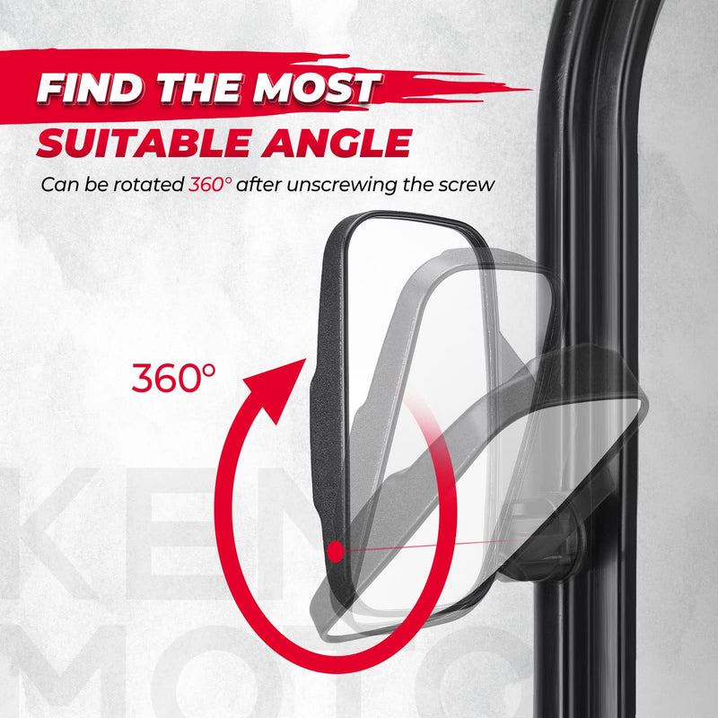 Load image into Gallery viewer, UTV Mirror Set for Ranger 500 570 900 1000 XP w/Pro-Fit tube cages