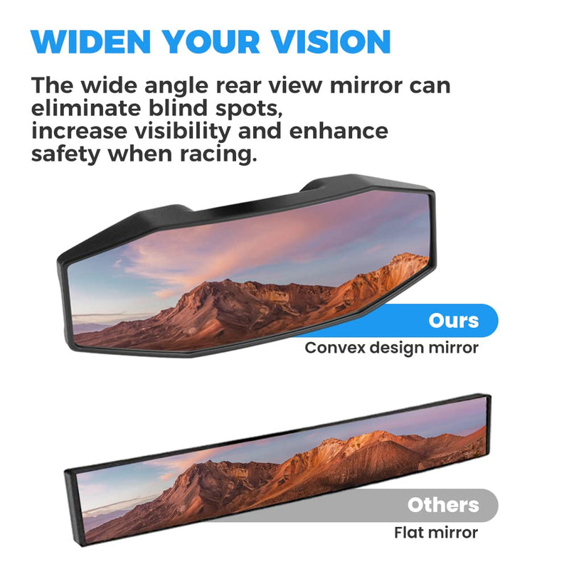 Load image into Gallery viewer, Rear View Center Mirror for 1.75” Roll Bar for Polaris RZR
