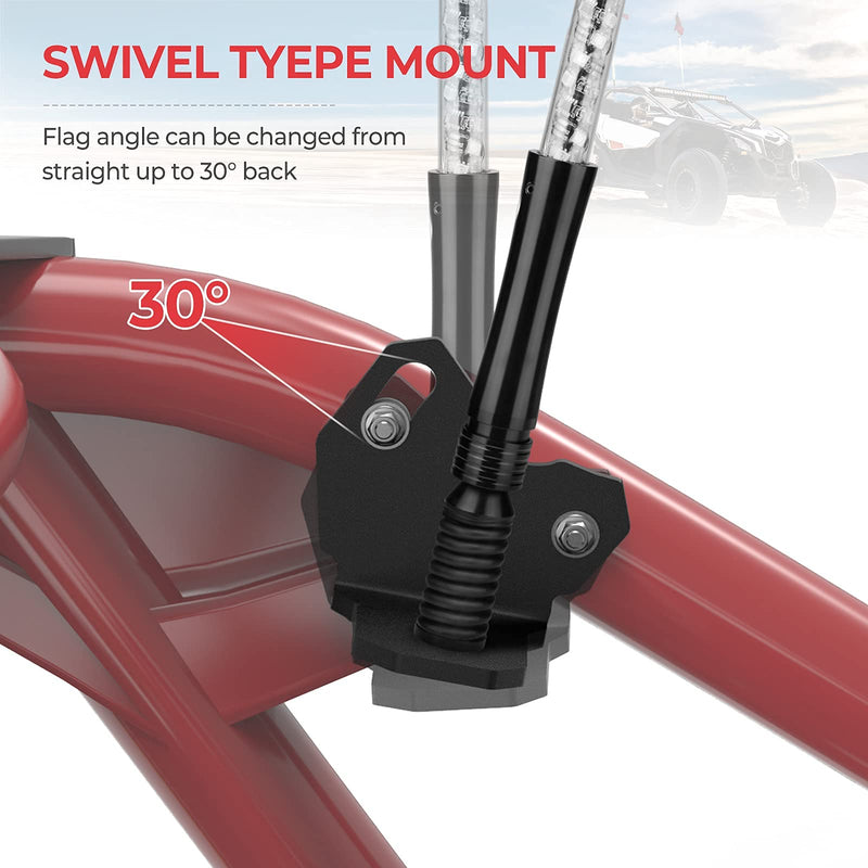 Load image into Gallery viewer, 2 PCS Adjustable Whip Light Flag Mount for Can Am Maverick X3/MAX