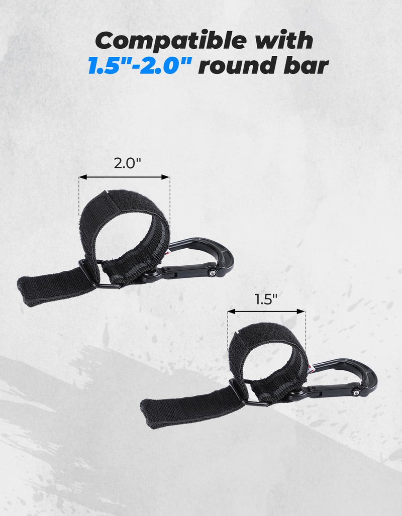 Load image into Gallery viewer, 2 pcs UTV Helmet Hanger Hook fits 1.5" -2.0" Roll Bar for Polaris RZR, Can Am