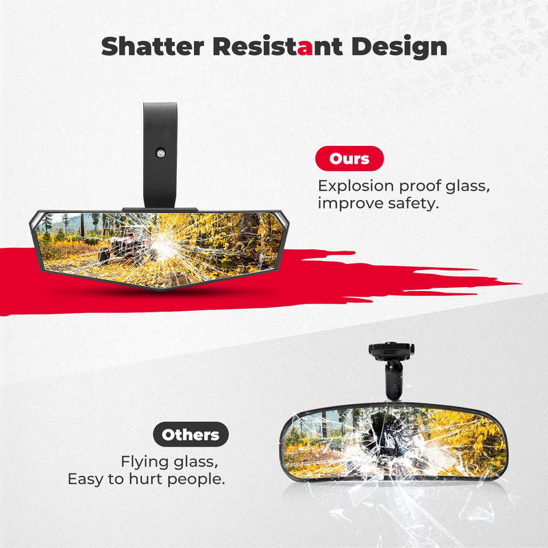 Load image into Gallery viewer, Upgraded Convex UTV Mirror for 1.75"-2" Crossbar