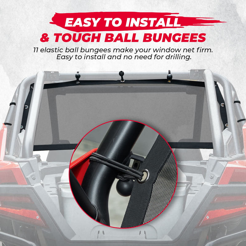Load image into Gallery viewer, Soft Rear Window Net Mesh for Polaris RZR PRO XP