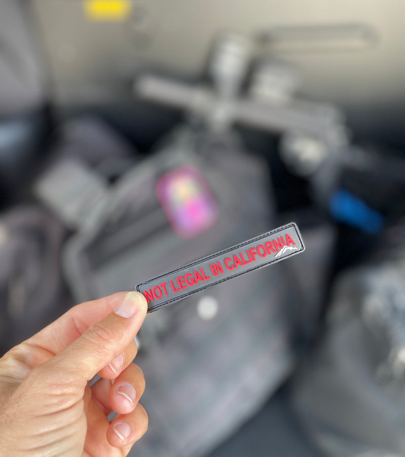 Load image into Gallery viewer, “Not Legal in California” PVC Patch