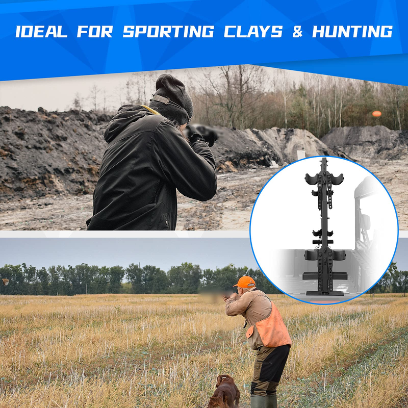 Load image into Gallery viewer, UTV Sporting Clays Shotgun Holders for Polaris Ranger General Pioneer Golf Cart