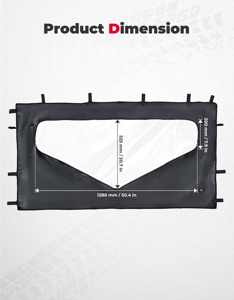 Load image into Gallery viewer, UTV Roll Up/ Down Soft Rear Window for Honda Pioneer 1000-6