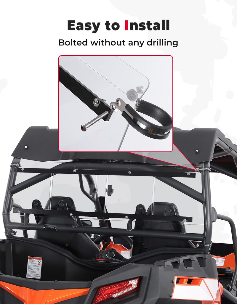 Load image into Gallery viewer, 2-IN-1 Rear Windshield for CFMOTO ZForce 500 | 800 | 1000