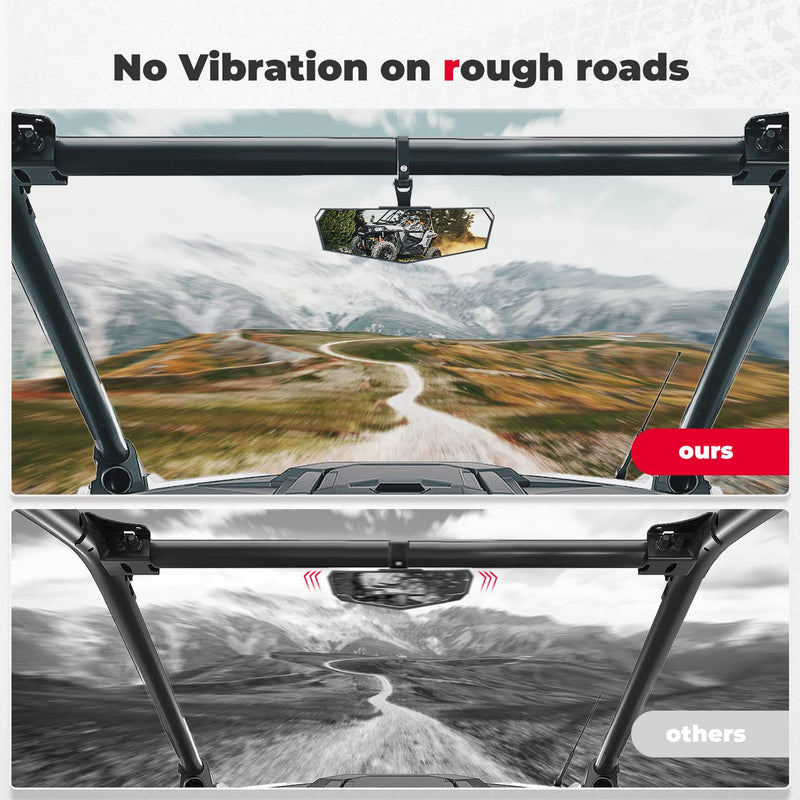 Load image into Gallery viewer, Upgraded Convex UTV Mirror for 1.75"-2" Crossbar
