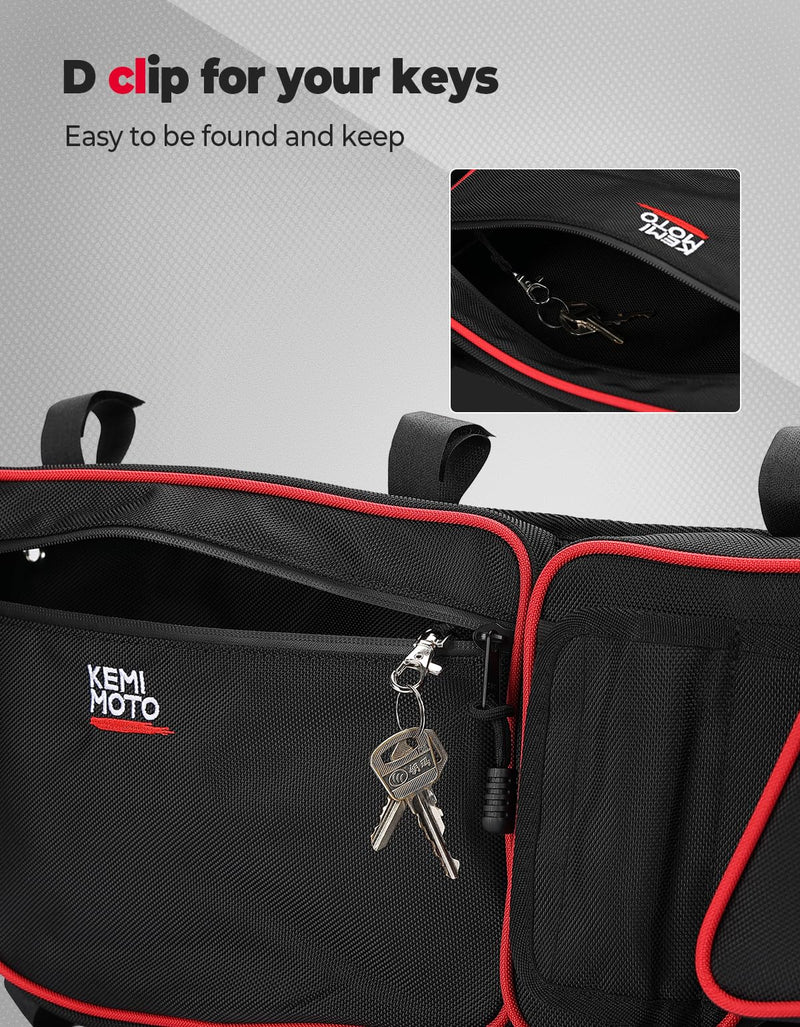 Load image into Gallery viewer, Door Bags with Removable Knee Pads for Can-Am Maverick X3 - Red