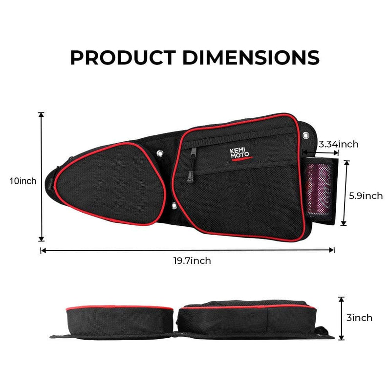 Load image into Gallery viewer, Front Side Door Bags with Knee Pad for Polaris RZR XP 1000