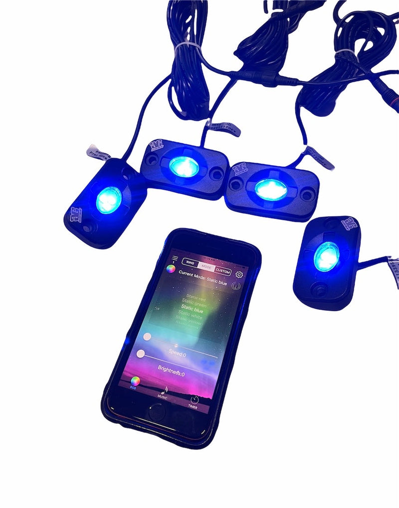 Load image into Gallery viewer, RGB LED Color Changing Rock Lights