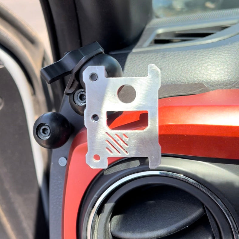 Load image into Gallery viewer, Clip style / Baofeng Radio and Mic Mount with 1" Ball Adapter