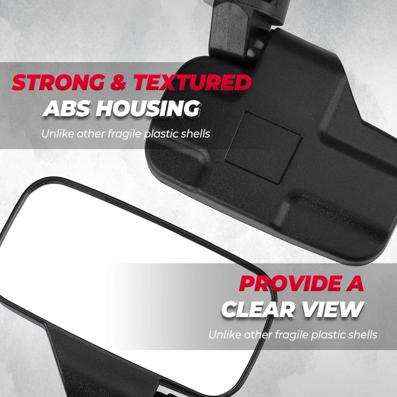 Load image into Gallery viewer, UTV Mirror Set for Ranger 500 570 900 1000 XP w/Pro-Fit tube cages