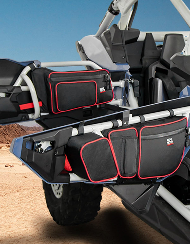 Load image into Gallery viewer, Front and Rear Door Bags for Can-Am Maverick X3 Max - Red