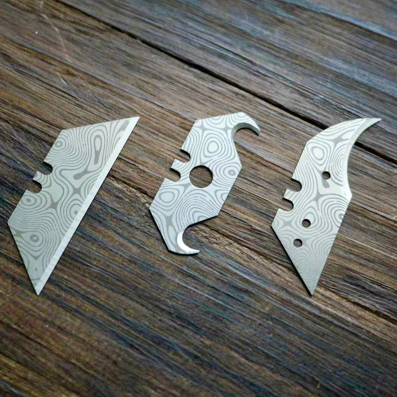 Load image into Gallery viewer, Stinger Laser Engraved Utility Edges, Tool Replacements - Damascus Style