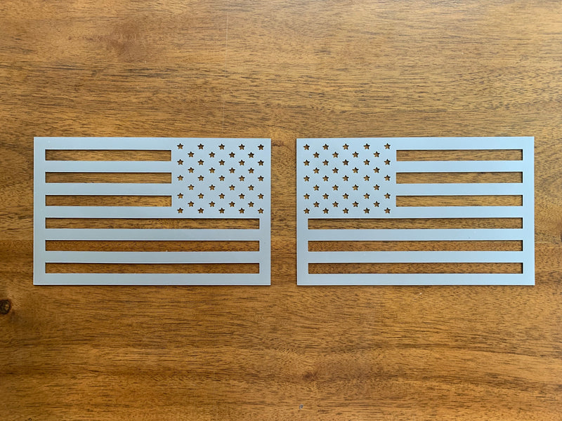 Load image into Gallery viewer, American Flag Magnets - Metallic Grey