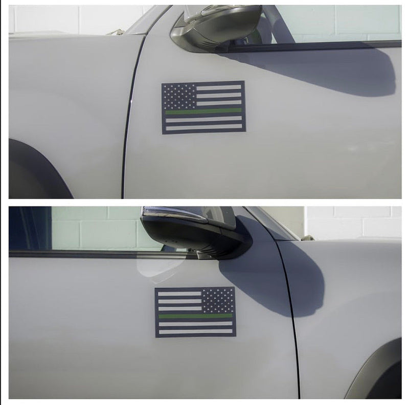 Load image into Gallery viewer, American Flag Vehicle Magnets - Black (Best-Seller)