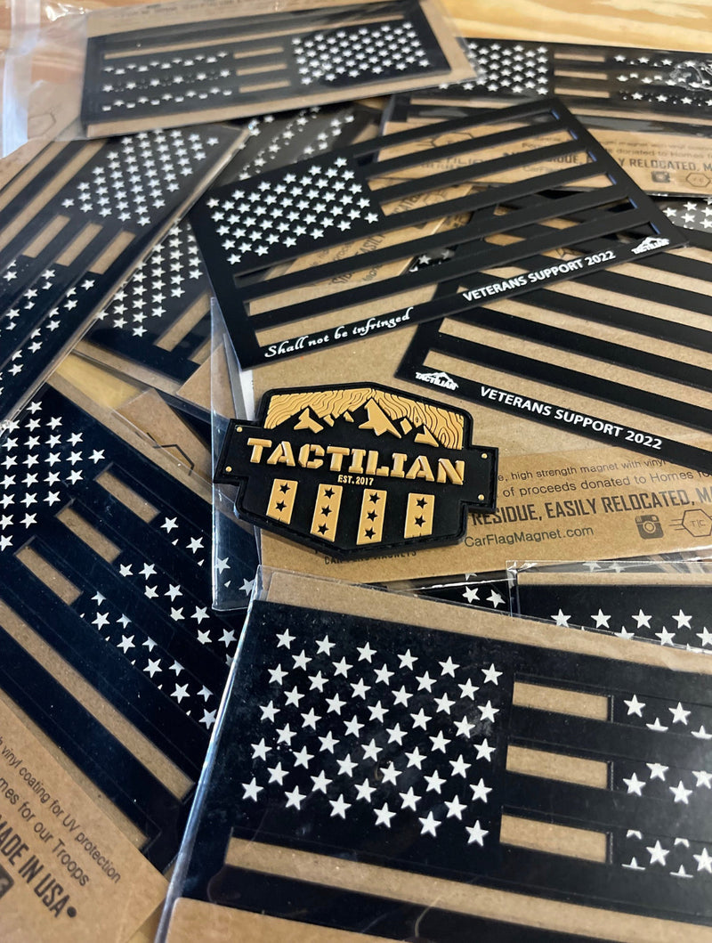 Load image into Gallery viewer, Tactilian Coyote Tan Stars and Stripes PVC Patch