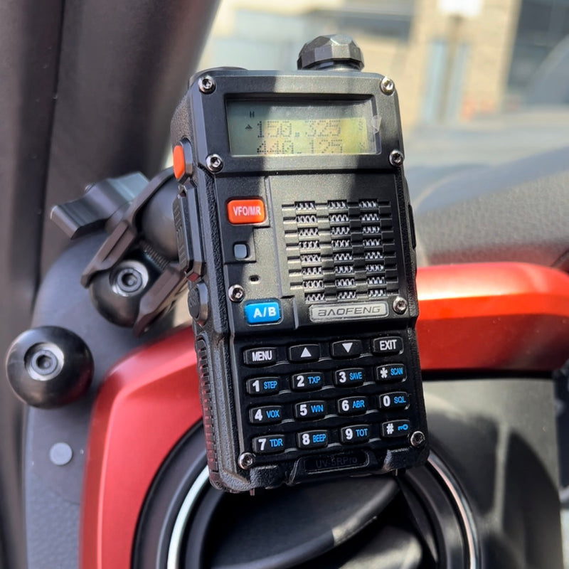 Load image into Gallery viewer, Clip style / Baofeng Radio and Mic Mount with 1" Ball Adapter