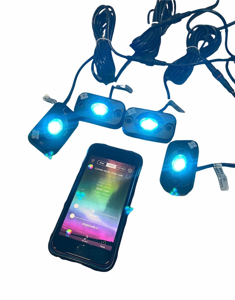 Load image into Gallery viewer, RGB LED Color Changing Rock Lights