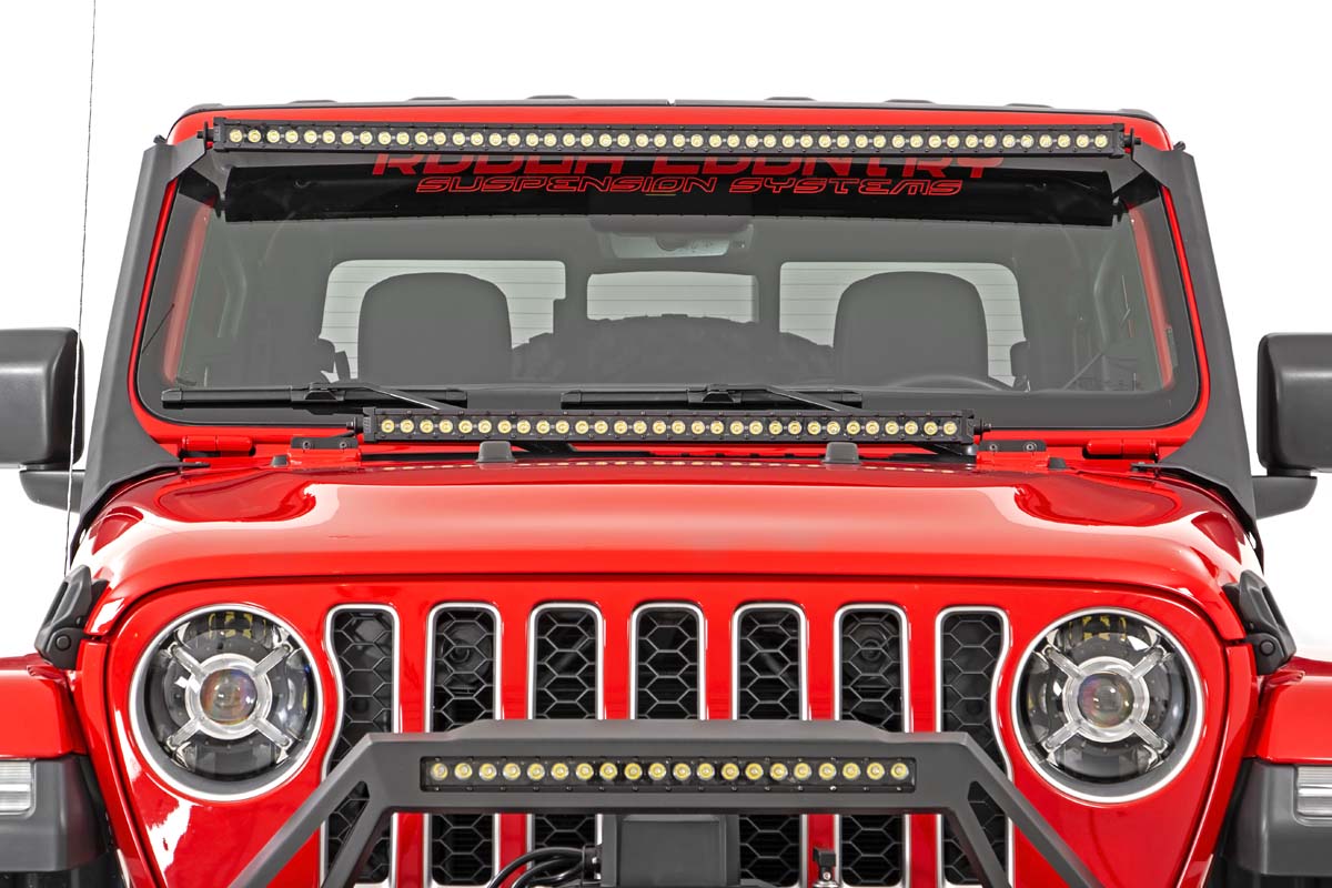 LED Light Kit | Windshield | 50" Spectrum Dual Row | Jeep Gladiator JT/Wrangler JL (18-24)