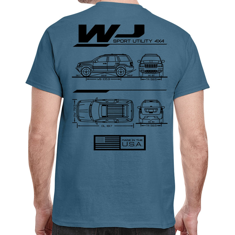 Load image into Gallery viewer, WJ Blueprint T-Shirt