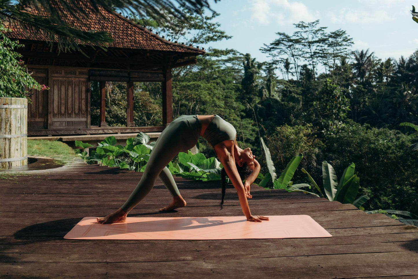 Infinity Yoga Mat - Diamond Align Coral