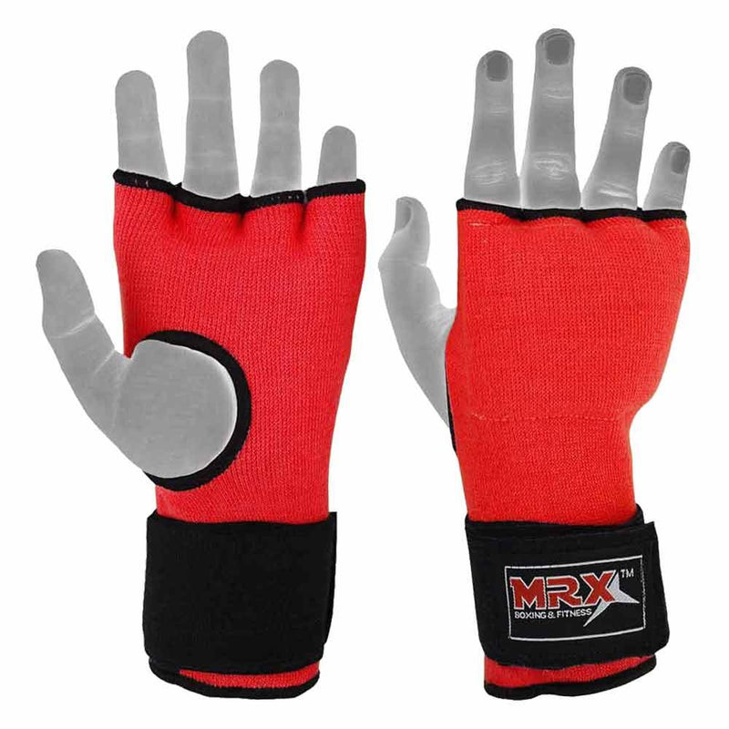 Load image into Gallery viewer, MRX Inner Gel Gloves With Wraps Red