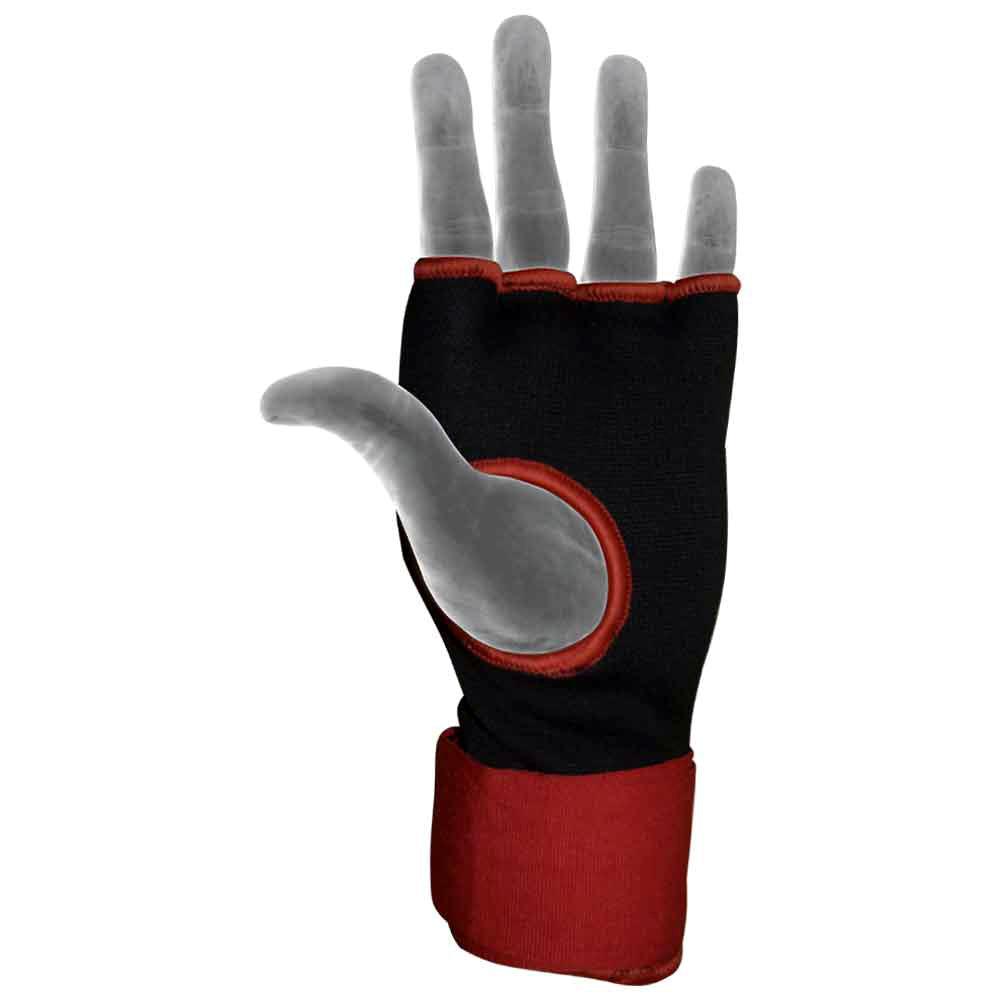 Boxing Inner Gloves Gel Pad With Wraps Black