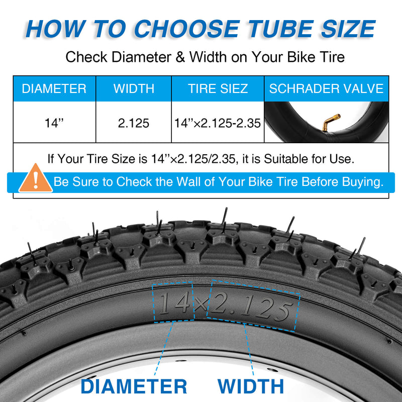 Load image into Gallery viewer, Bike Inner Tube 14/16x2.125