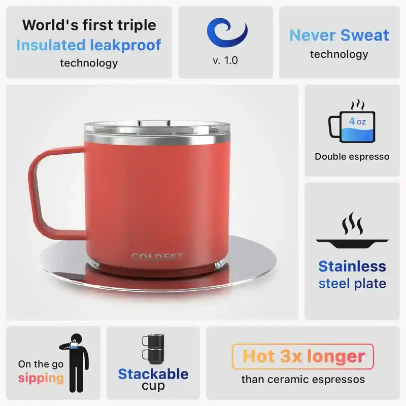 Load image into Gallery viewer, Insulated Espresso Cup by Coldest
