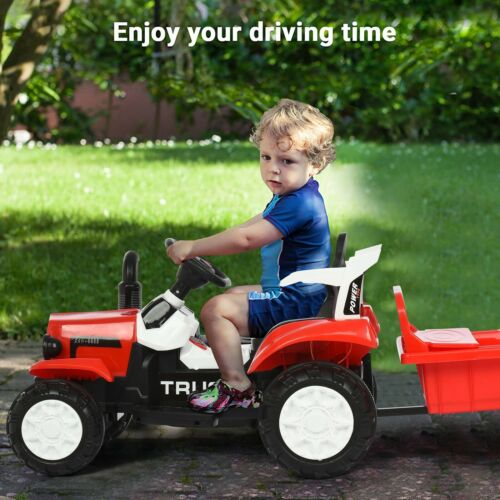 Interactive Electric Tractor Scooter for Kids with Detachable Trailer - Perfect for Playtime Fun!