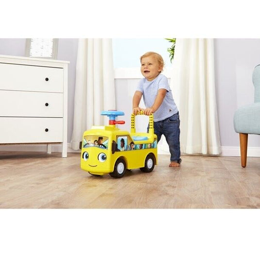 Interactive Push Car Toy for Toddlers: Wheels on the Bus Ride-On Fun for Ages 1-3 Years