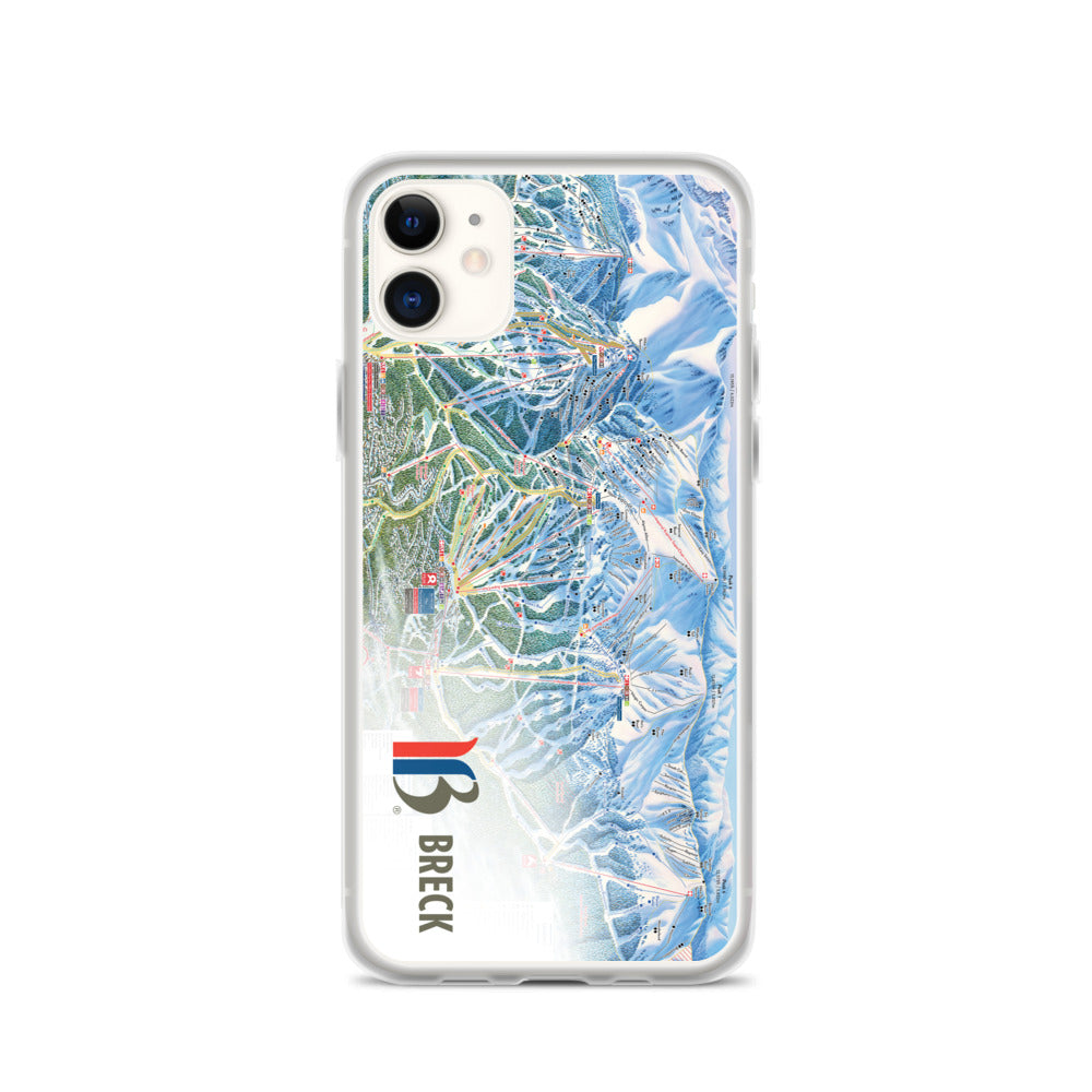 Breckenridge Trail Map iPhone Case