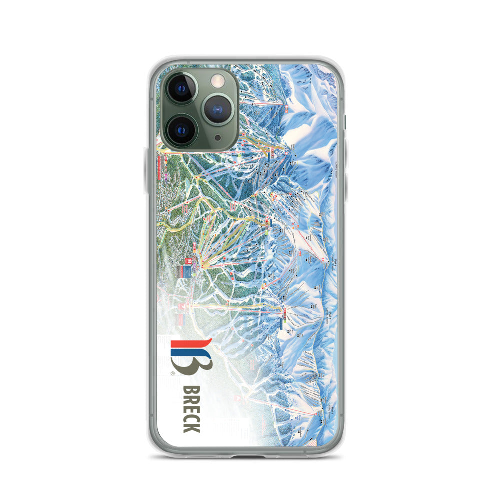 Breckenridge Trail Map iPhone Case