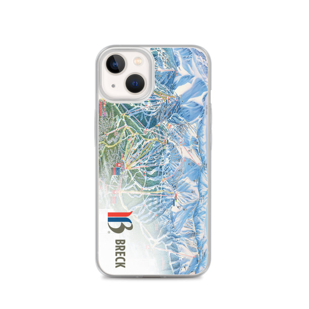 Breckenridge Trail Map iPhone Case