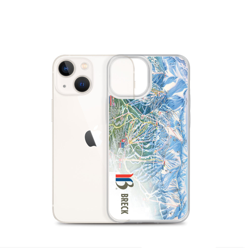 Breckenridge Trail Map iPhone Case
