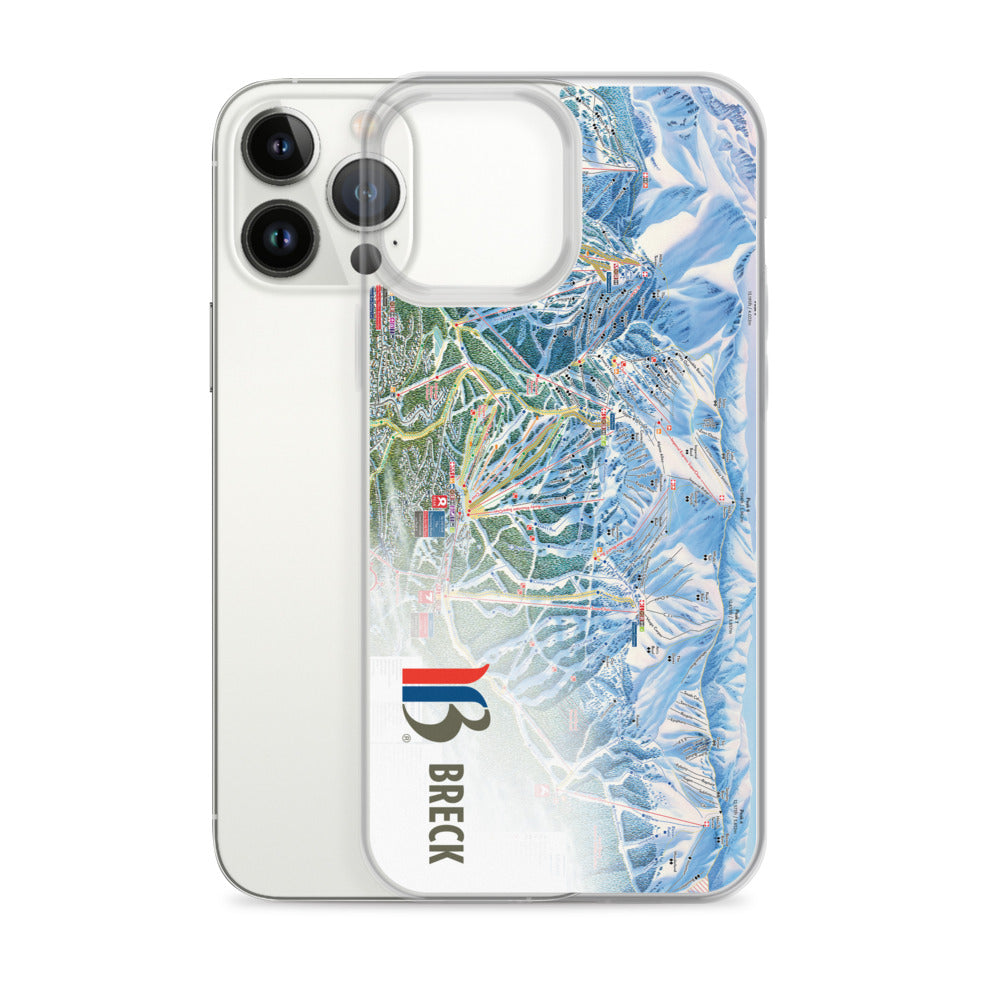 Breckenridge Trail Map iPhone Case