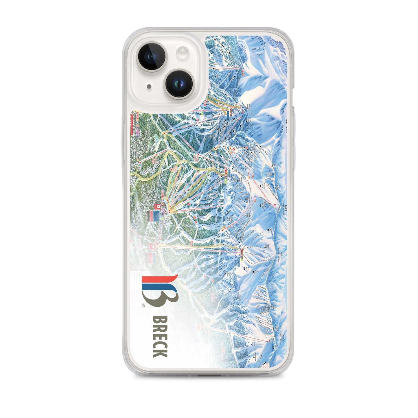 Breckenridge Trail Map iPhone Case