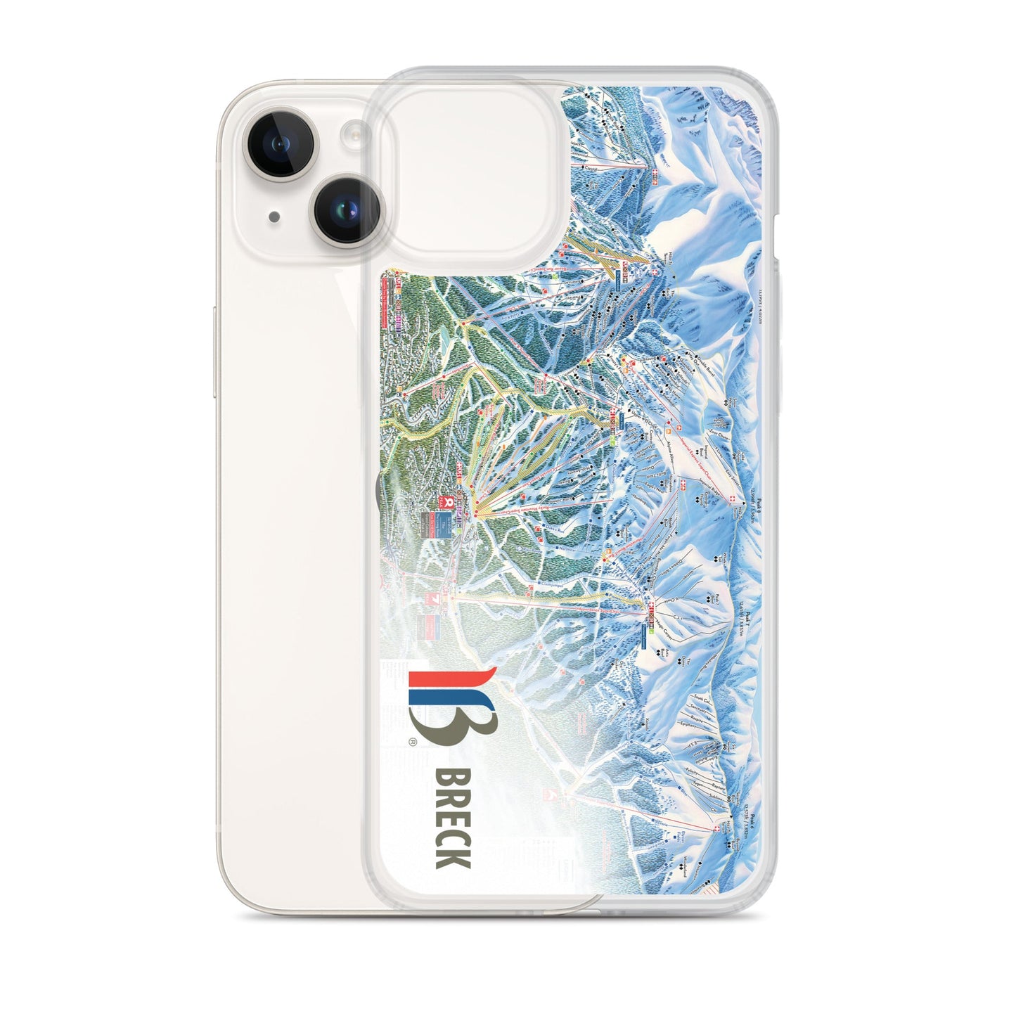 Breckenridge Trail Map iPhone Case