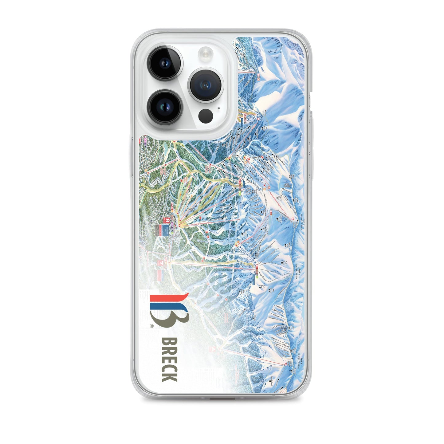 Breckenridge Trail Map iPhone Case